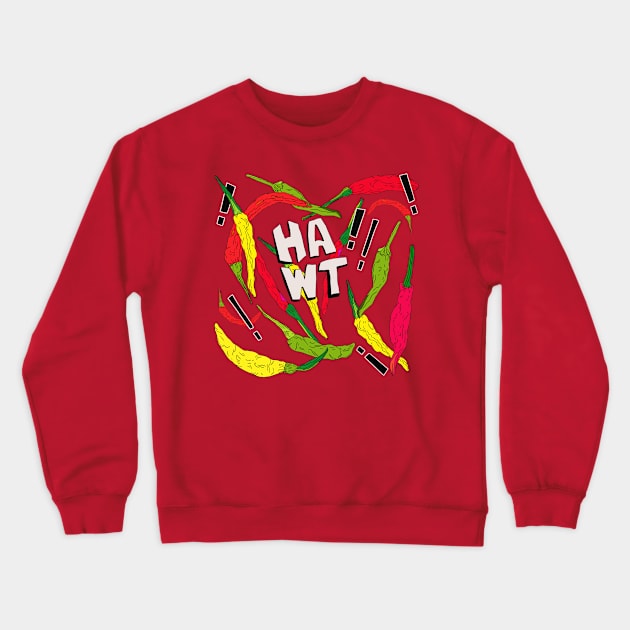 Hawt Stuff Crewneck Sweatshirt by minniemorrisart